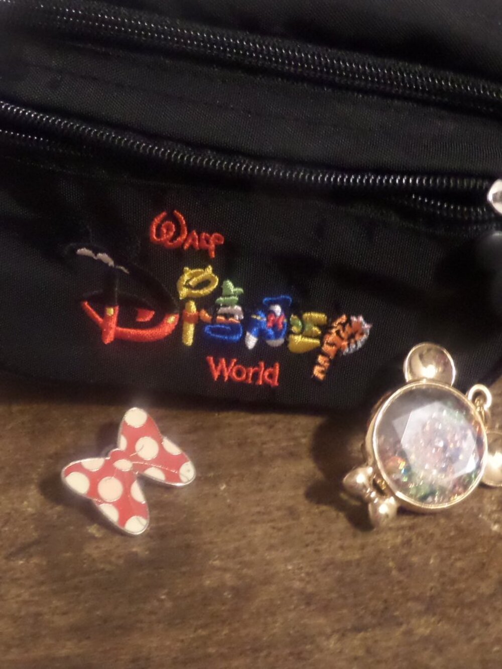 Walt Disney World Black Fanny Pack